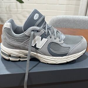 New Balance Gray and White Running Shoes